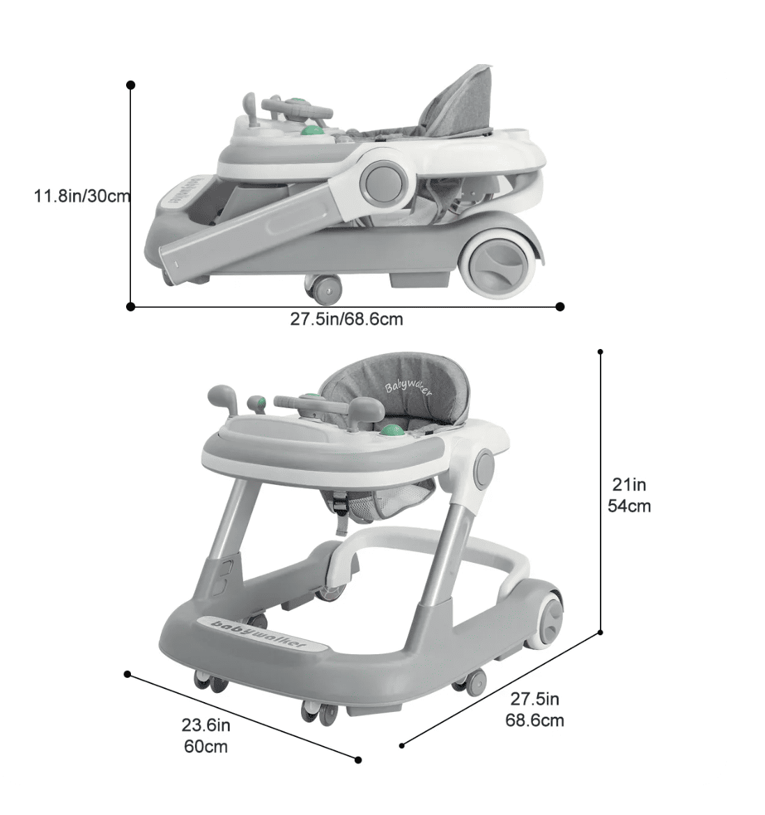 2 in 1 Baby Walker