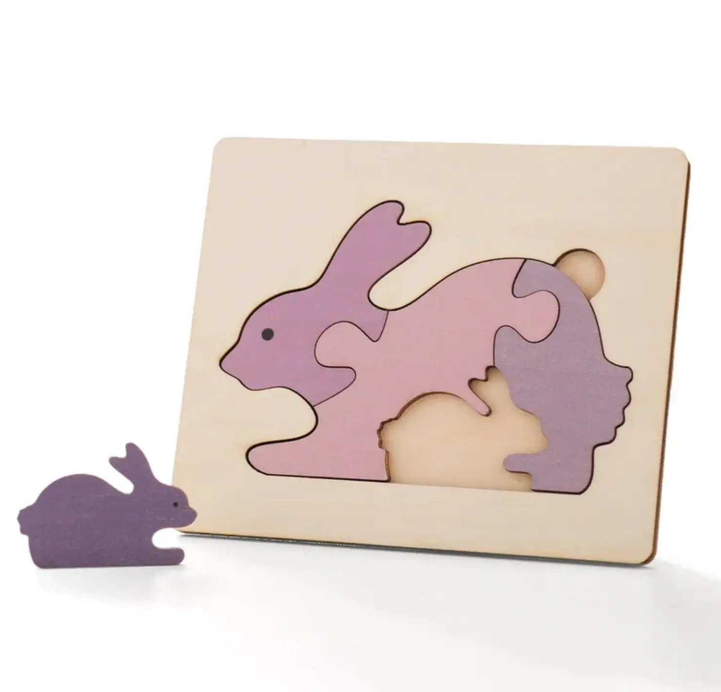 Montessori Zoon Wooden Complete Puzzle