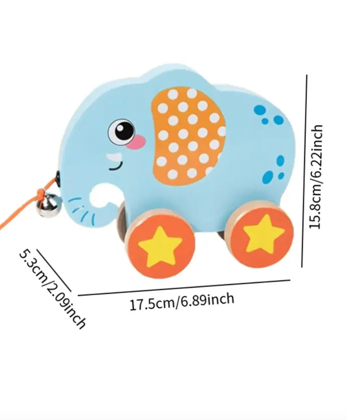  Montessori Elephant Pull-Along