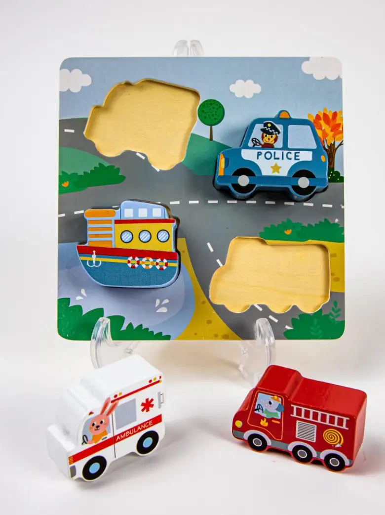 Montessori Traffic Sound Puzzle Little Aron