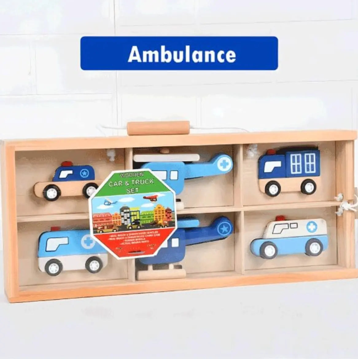 Montessori Wooden Rescue Builders Set