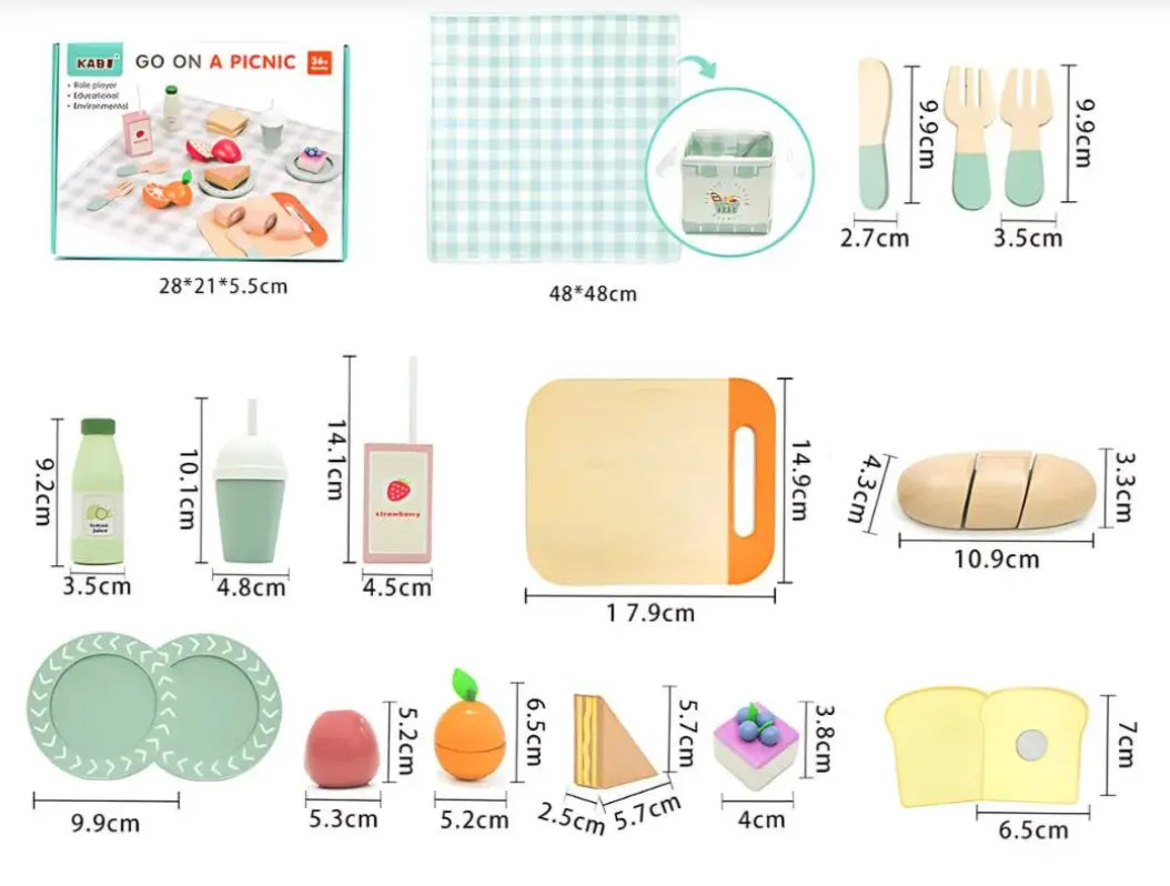 Montessori Go On A Picnic Set Little Aron