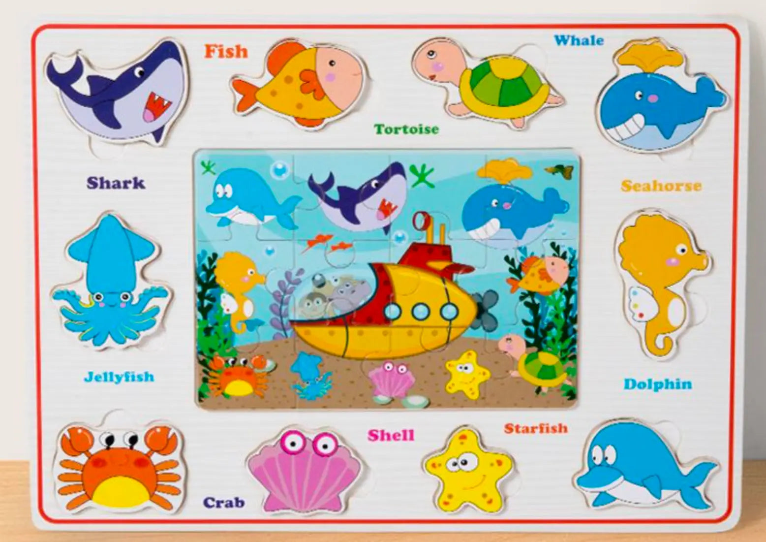 Montessori Marine Life Puzzle - Little Aron