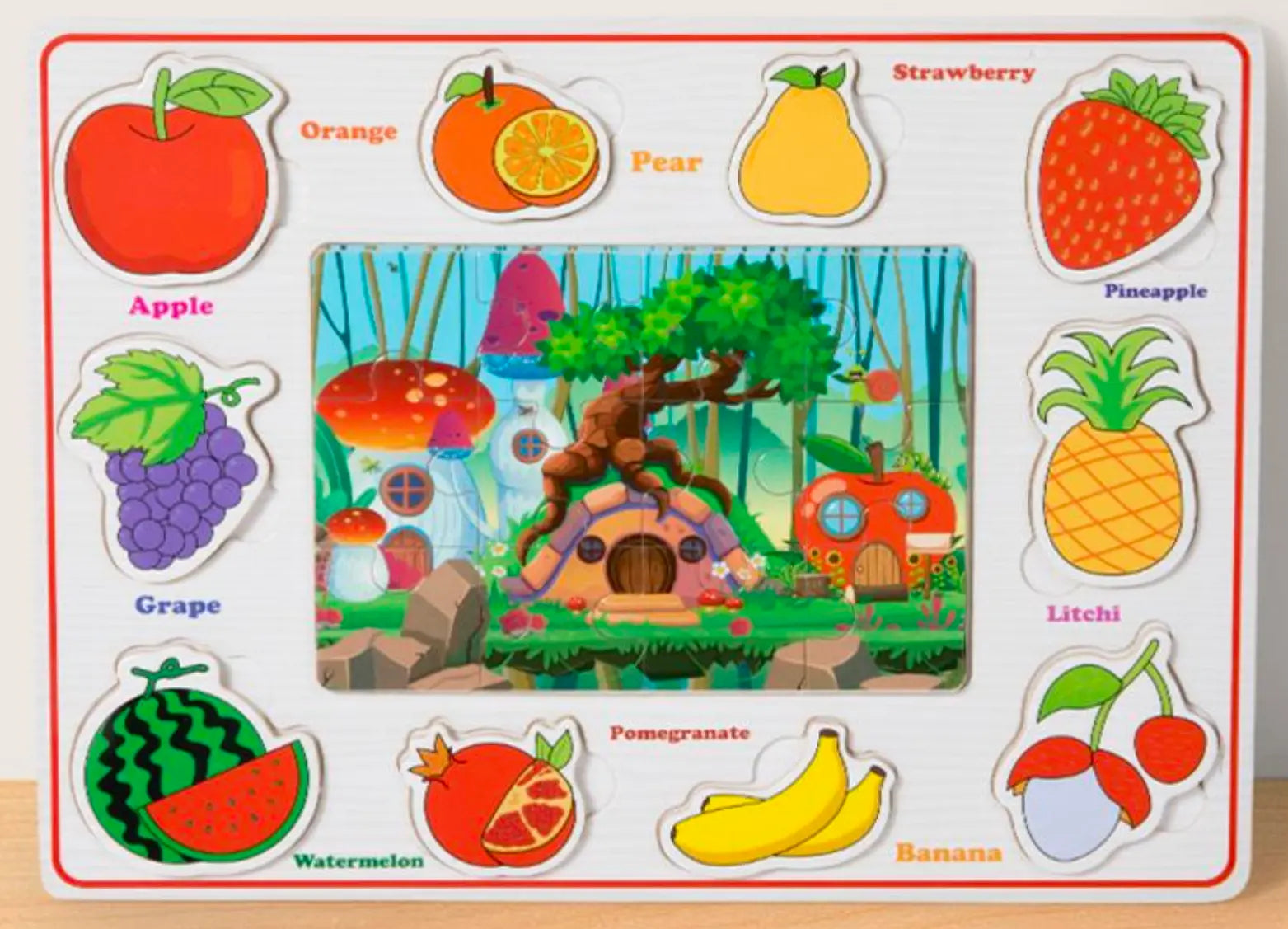 Montessori Fruits Puzzle Recognition - Little Aron