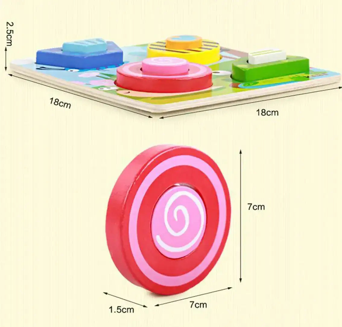 Montessori 3D Sorting Jigsaw-Six
