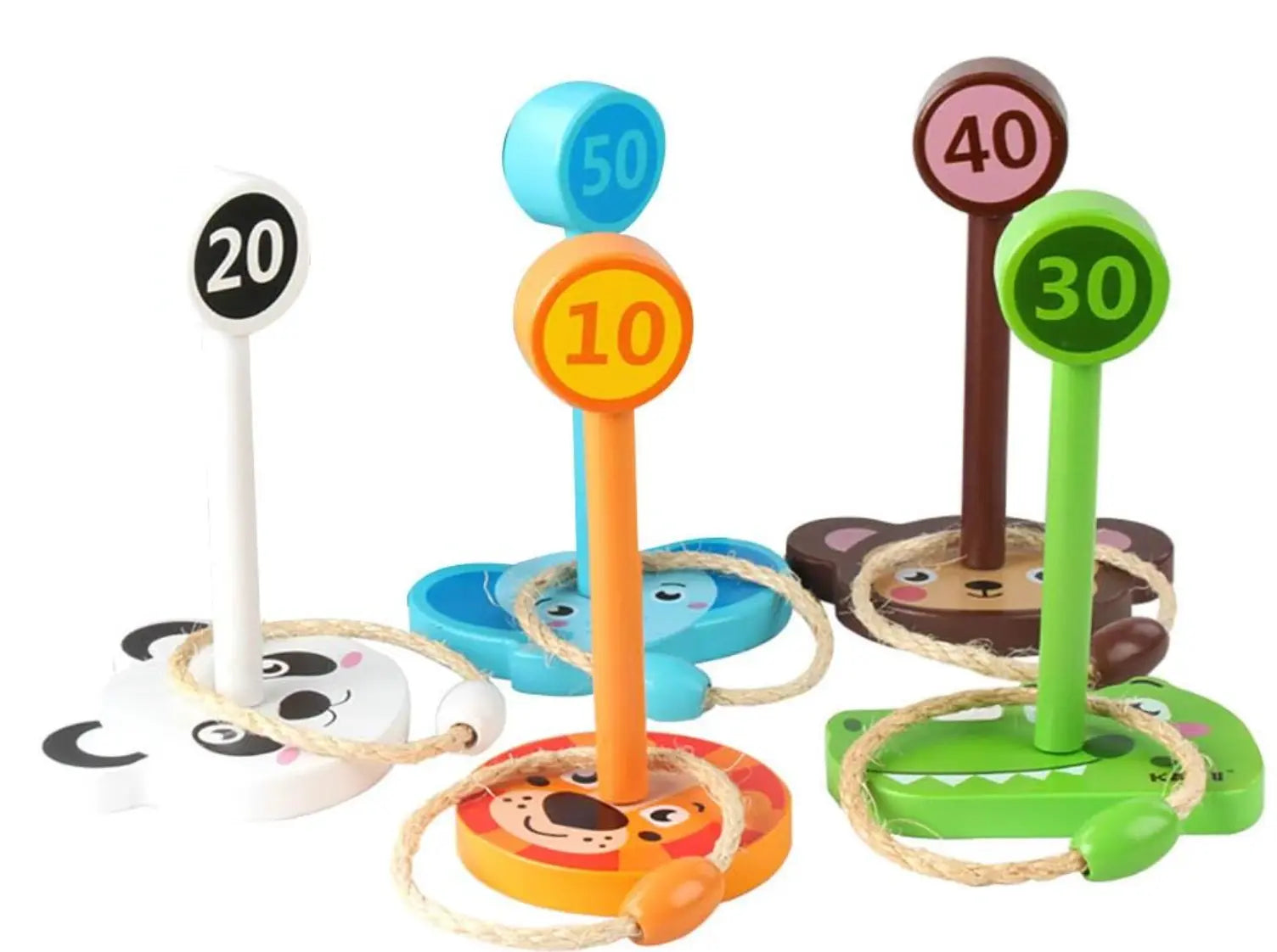 Montessori Wooden Animal Ferrule Set