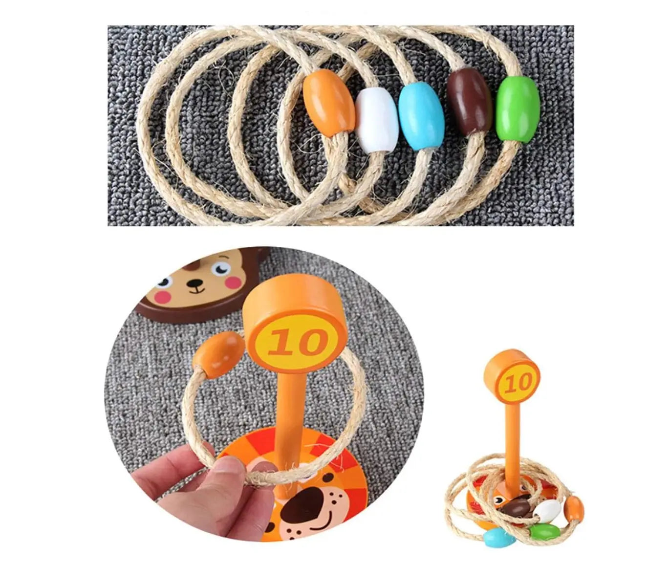 Montessori Wooden Animal Ferrule Set