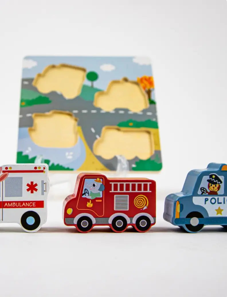 Montessori Traffic Sound Puzzle Little Aron