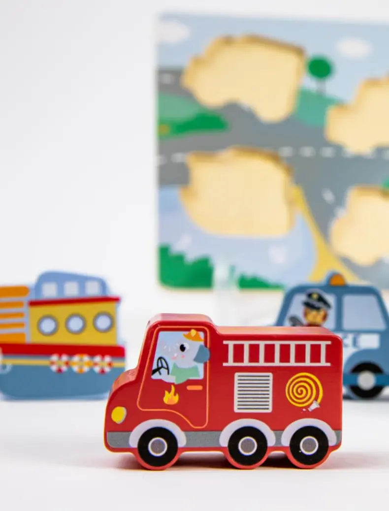 Montessori Traffic Sound Puzzle Little Aron