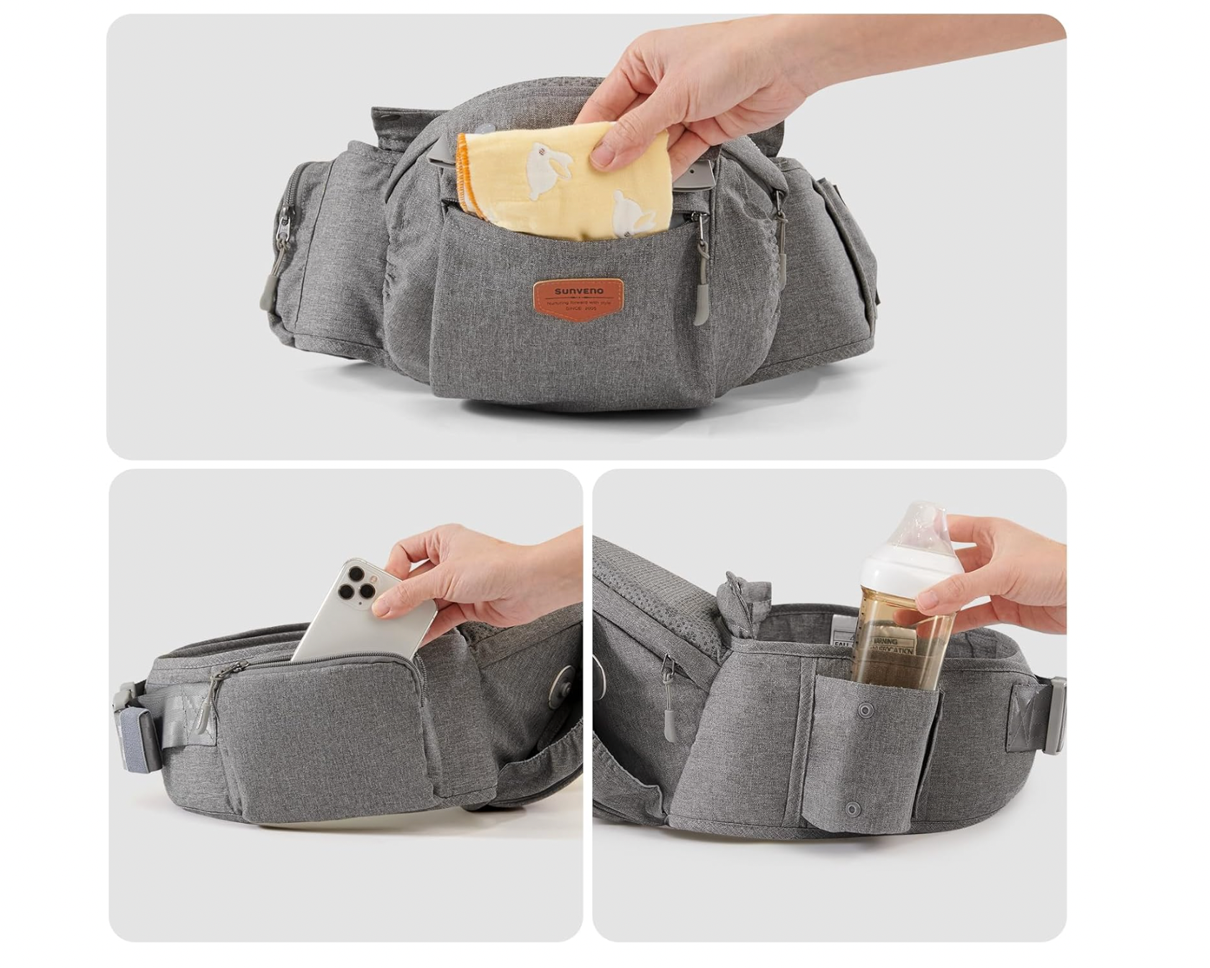 Baby Hipseat Ergonomic Carrier 6-in-1