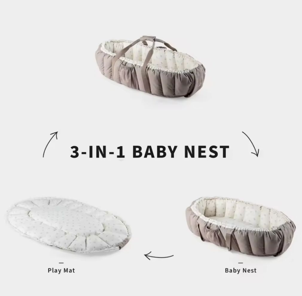3-in-1 Baby Nest - Sophora Leaf