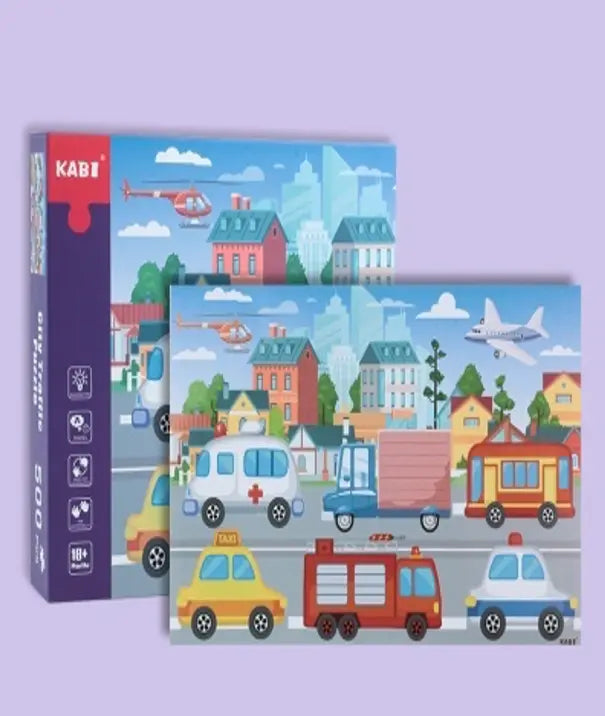 Montessori Urban Traffic Puzzle Little Aron