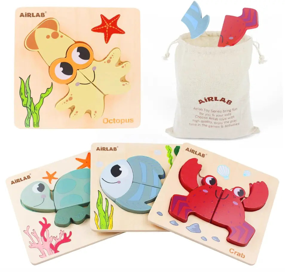 Montessori Multi Ocean Puzzle Little Aron