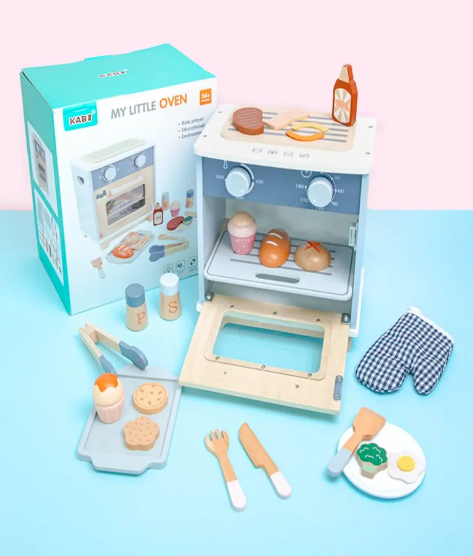 Montessori Complet Oven Set Wooden 