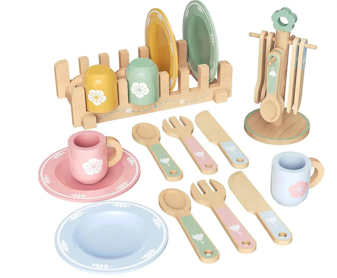 Montessori Dinnerware Set Wooden toys