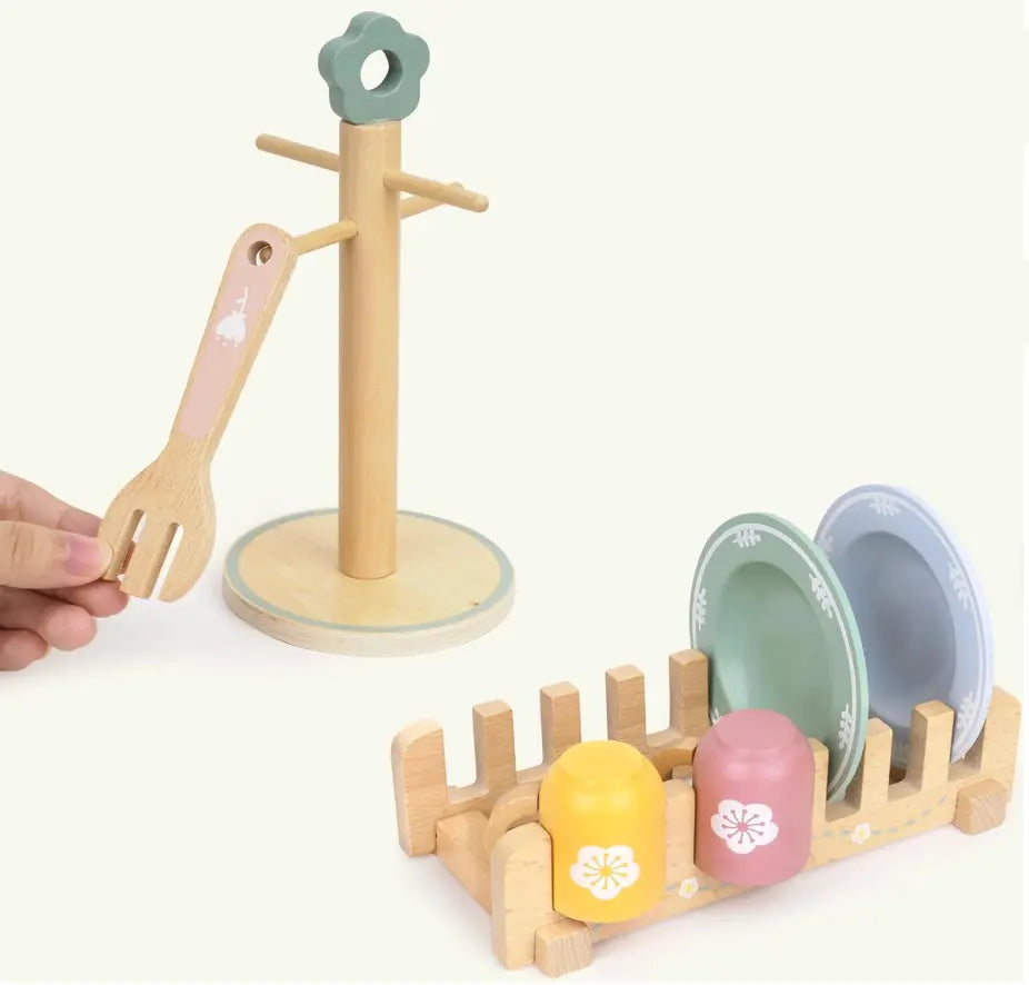 Montessori Dinnerware Set Wooden toys