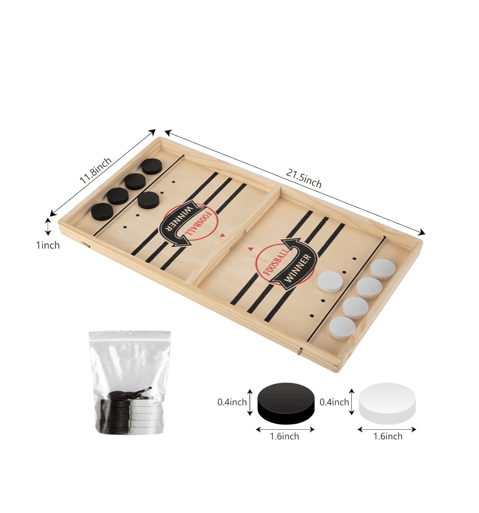 Wooden Fast Sling Puck Game 