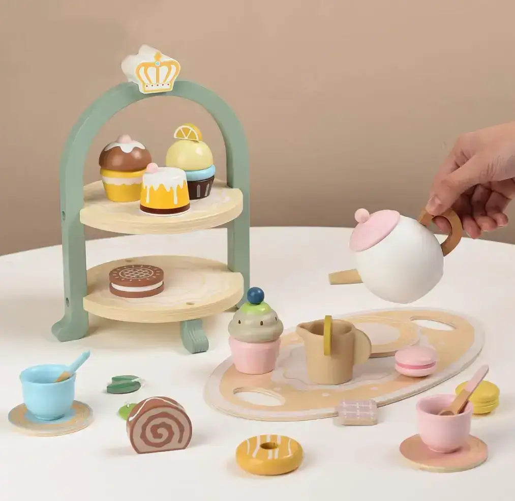 MONTESSORI WOODEN AFTERNOON TEA TIME SET