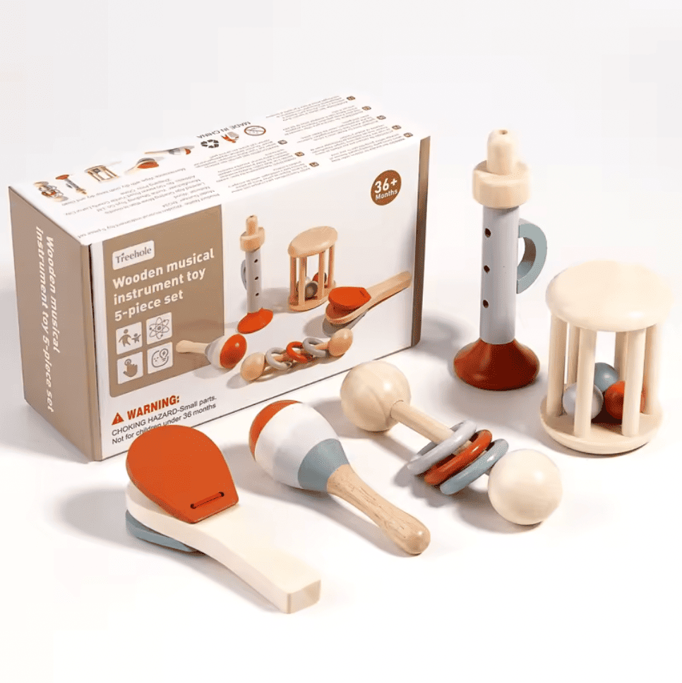Montessori Bell Instrument 5-Piece Complete Activity