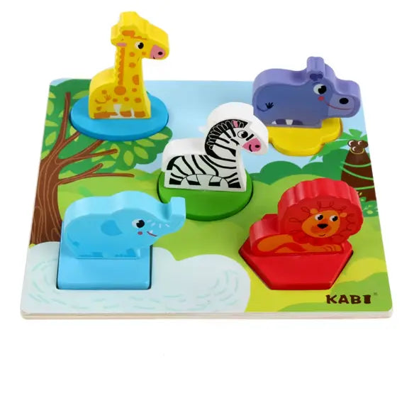 Montessori Hand Grip 3D Puzzle Forest Set