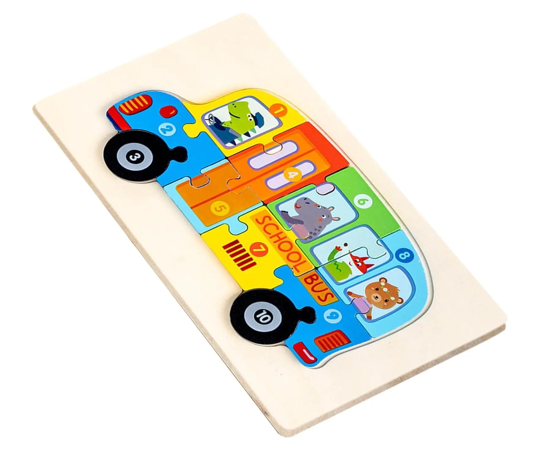 Montessori School Bus Puzzle