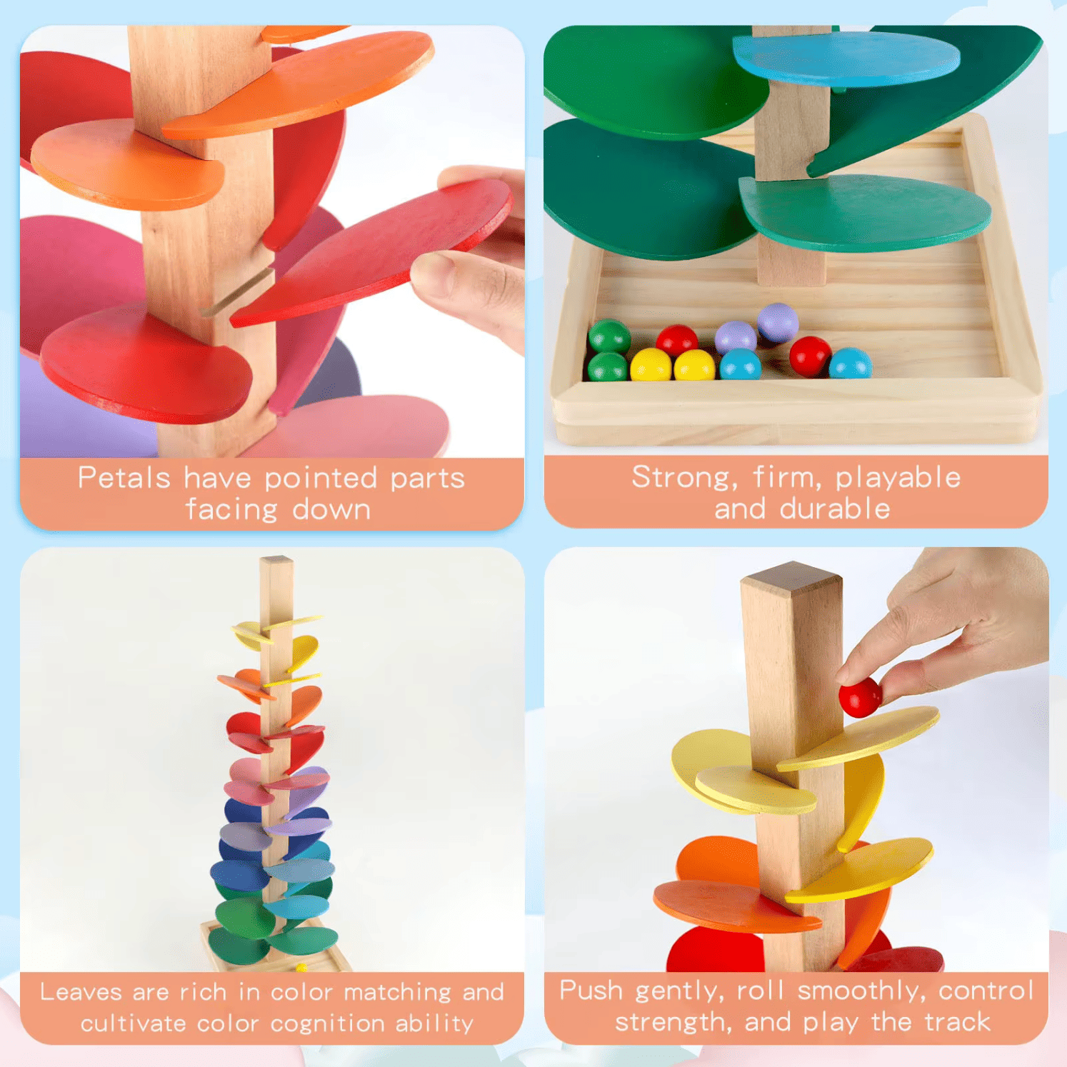 Montessori Wooden Ball Track