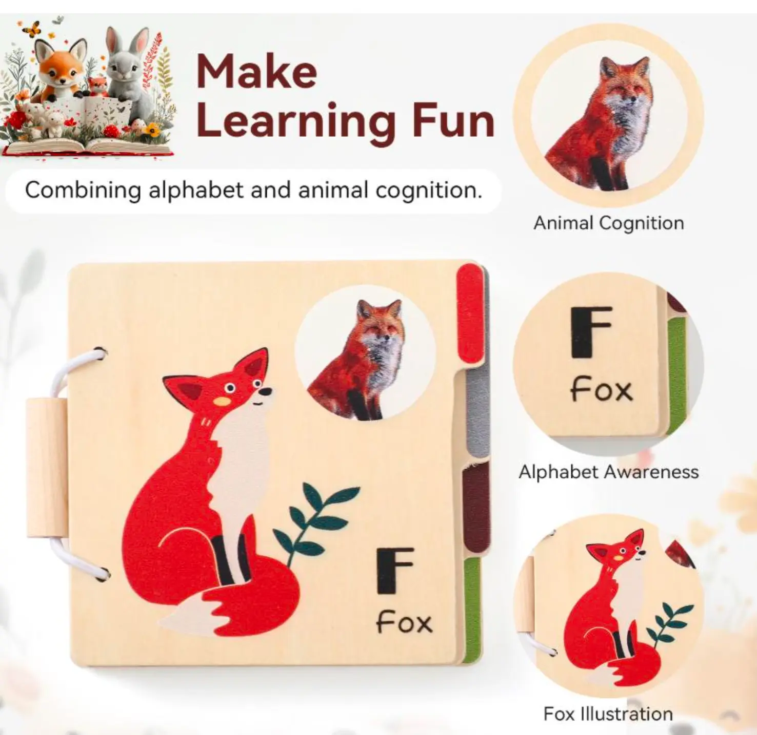 Montessori Wooden Book 
