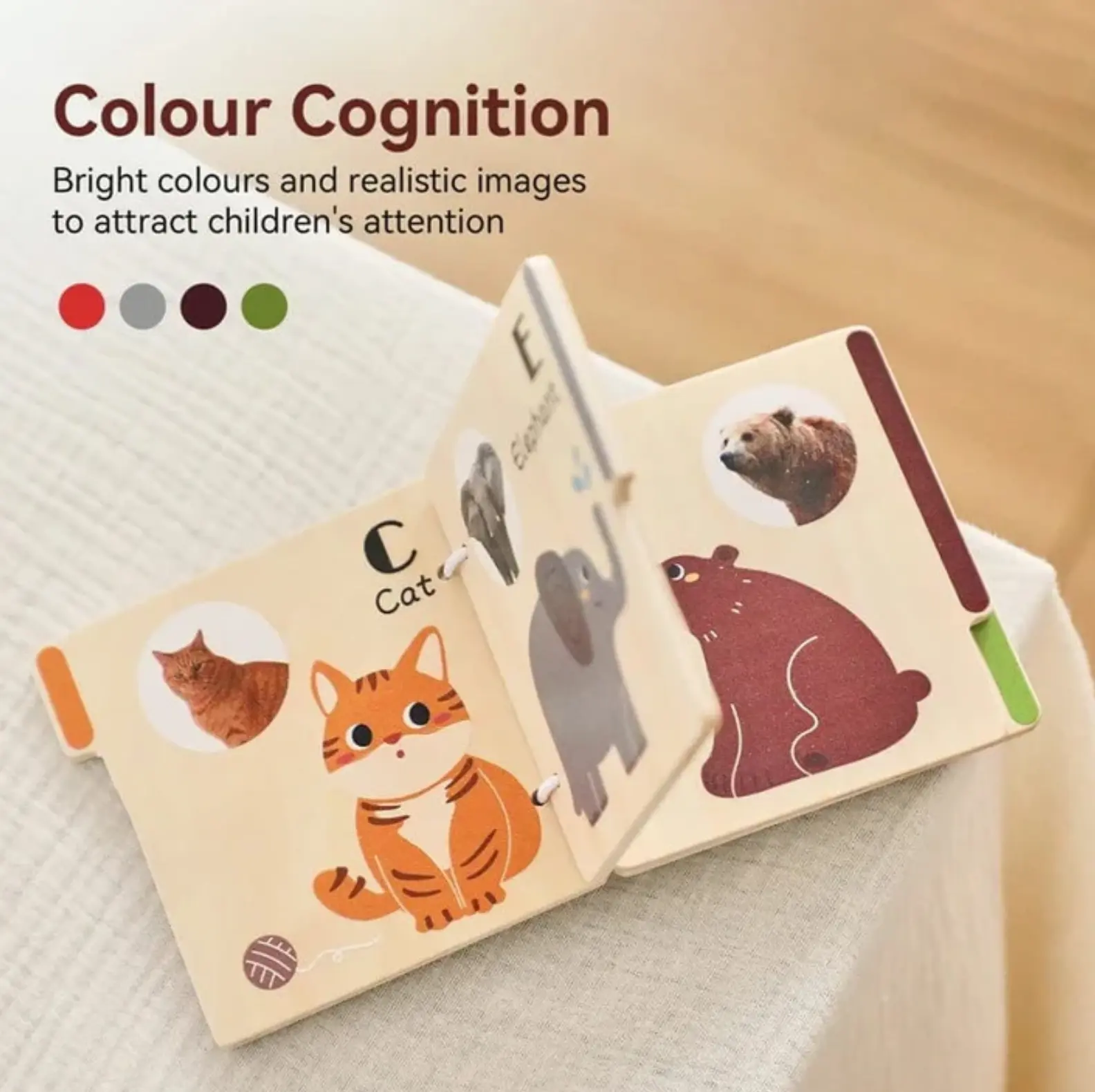 Montessori Wooden Book Teaching 