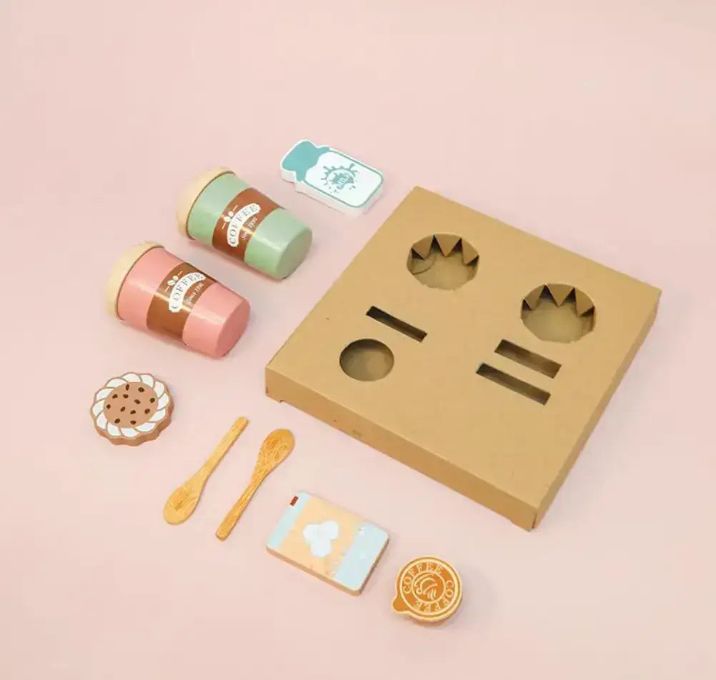 Montessori Wooden Coffee Time Set