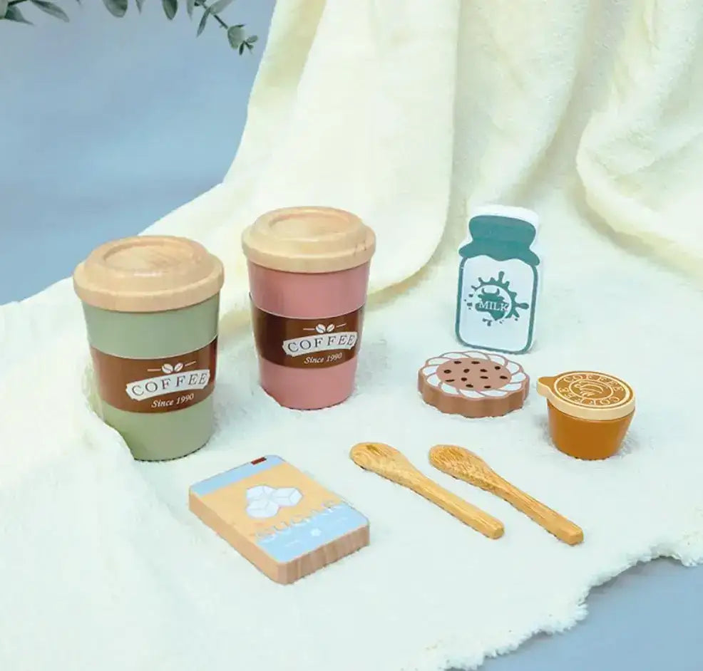 Montessori Wooden Coffee Time Set