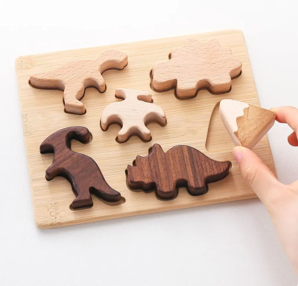 Montessori Wooden Dinosaur Puzzle