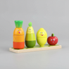 Montessori Wooden Fruit Pile Tower Set - Little Aron