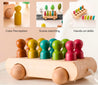 Montessori Colored Beech Car - Little Aron