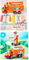 Montessori Disassembly Wooden Construction Truck - Little Aron