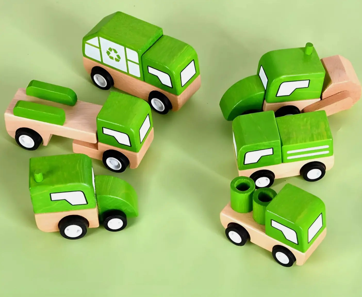Montessori Environmental Protection Vehicles Set - Little Aron