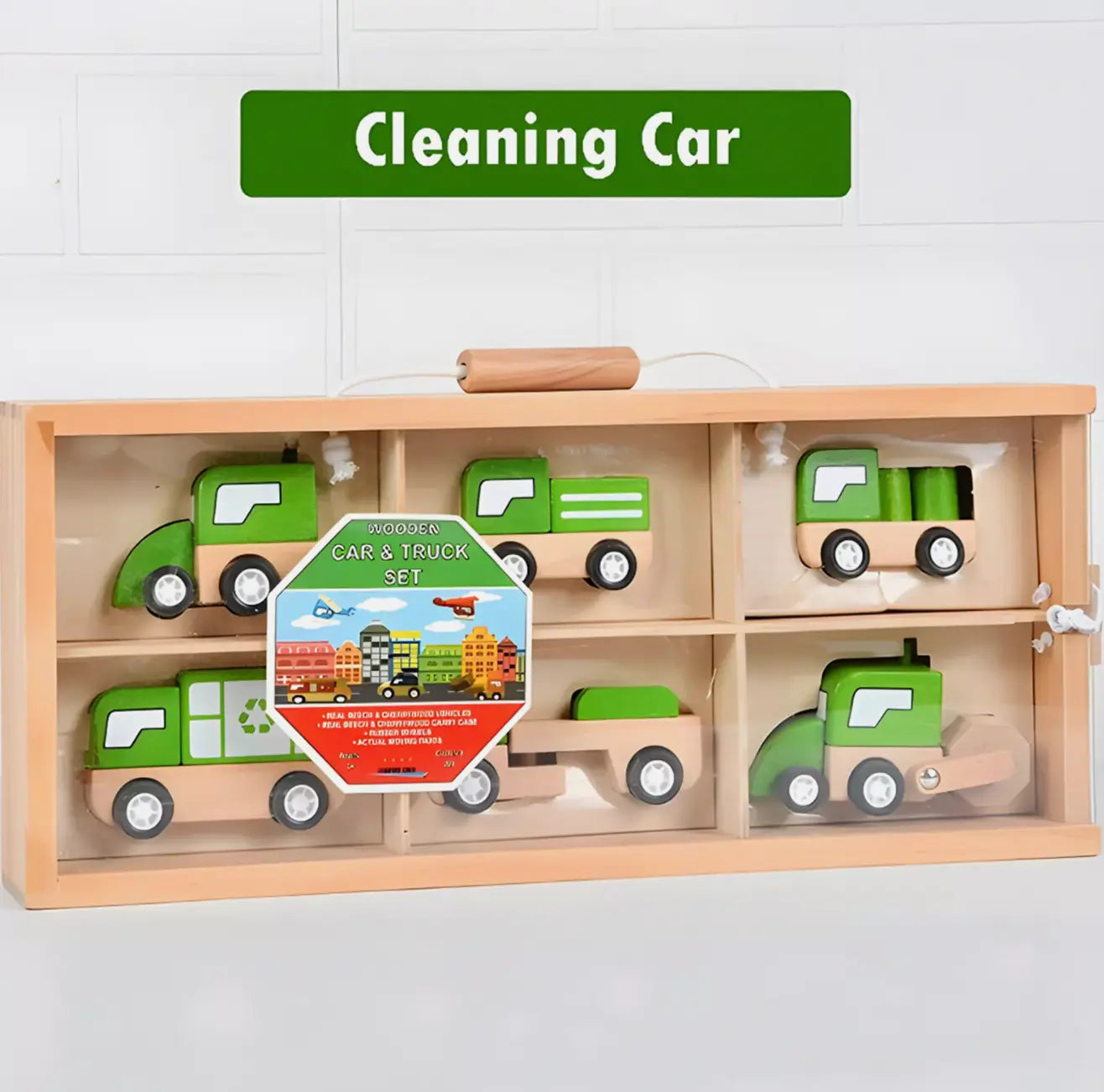 Montessori Environmental Protection Vehicles Set - Little Aron