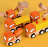 Montessori Wooden Unit Construction Truck Set - Little Aron