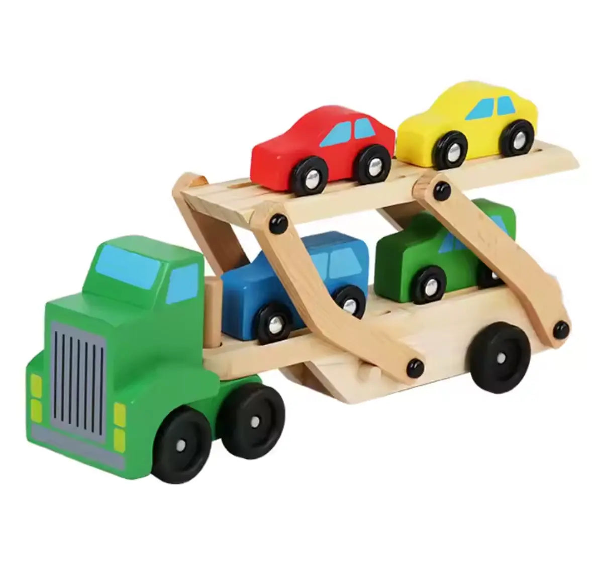 Montessori Double-Deck Green Transporter - Little Aron