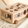 Montessori  Wooden Letter Cart