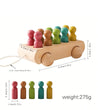 Montessori Colored Beech Car - Little Aron